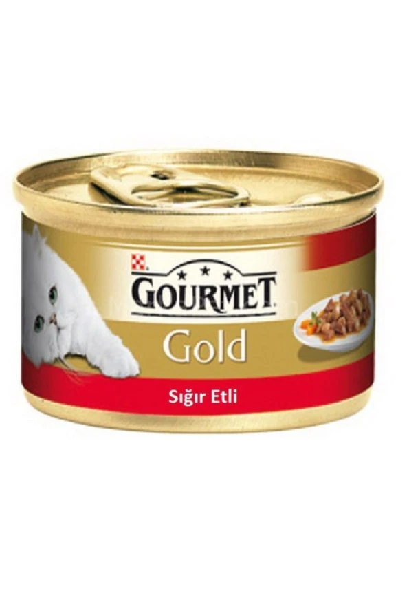 Purina Gourmet Gold Sığır Etli Soslu Kedi Konserve Mama 85gr