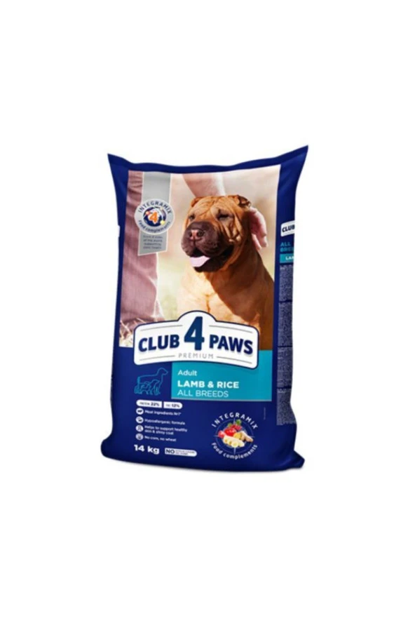 Club4paws Pre. Kuzu Et Pirinç Yet. Köpek Mam. 14kg