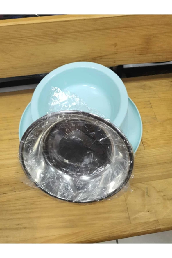 Kopya - Çelik Tabaklı Kedi Köpek Mama Su Kabı 14-22 Cm - 2