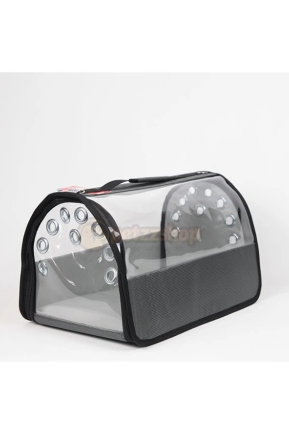 Şeffaf Flybag Pet Taşıma Çantası Füme 26x43x27h Cm - 2
