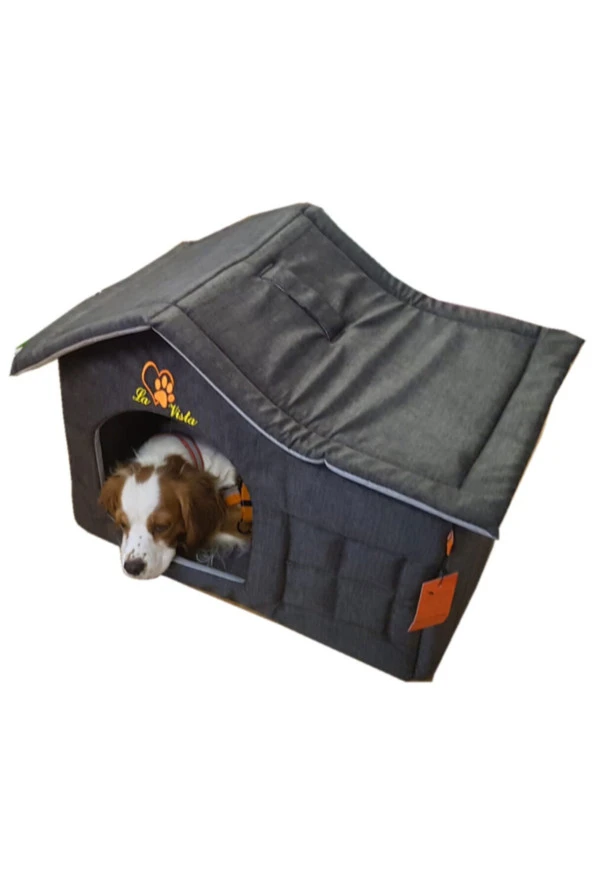Füme Kumaş Iç Mekan Köpek Kulübesi - 2