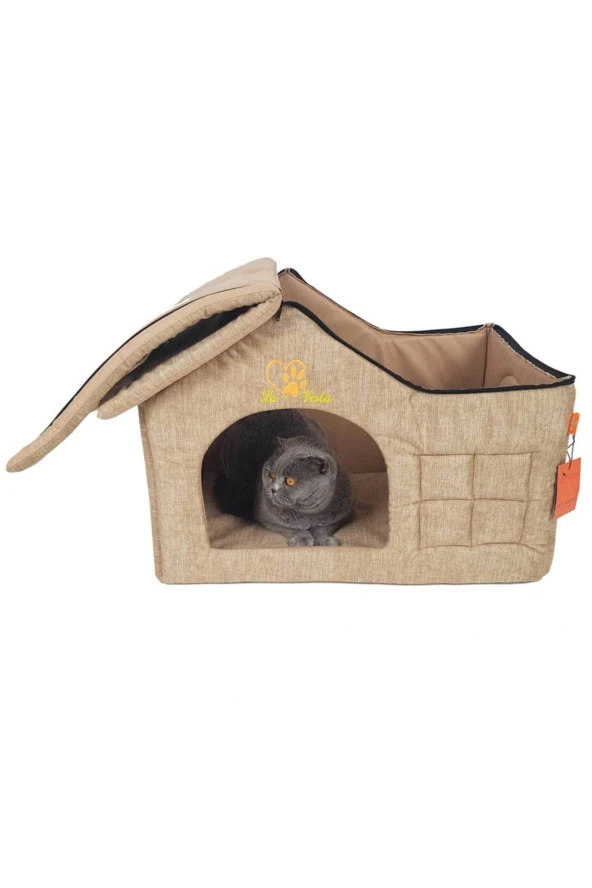 Bej İç Mekan Köpek Kulübesi - 2