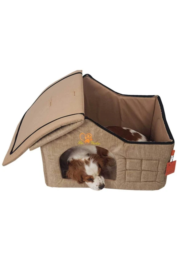 Bej İç Mekan Köpek Kulübesi - 3