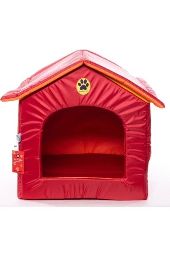 Paraşüt Kumaş Kedi Köpek Klube Kırmızı