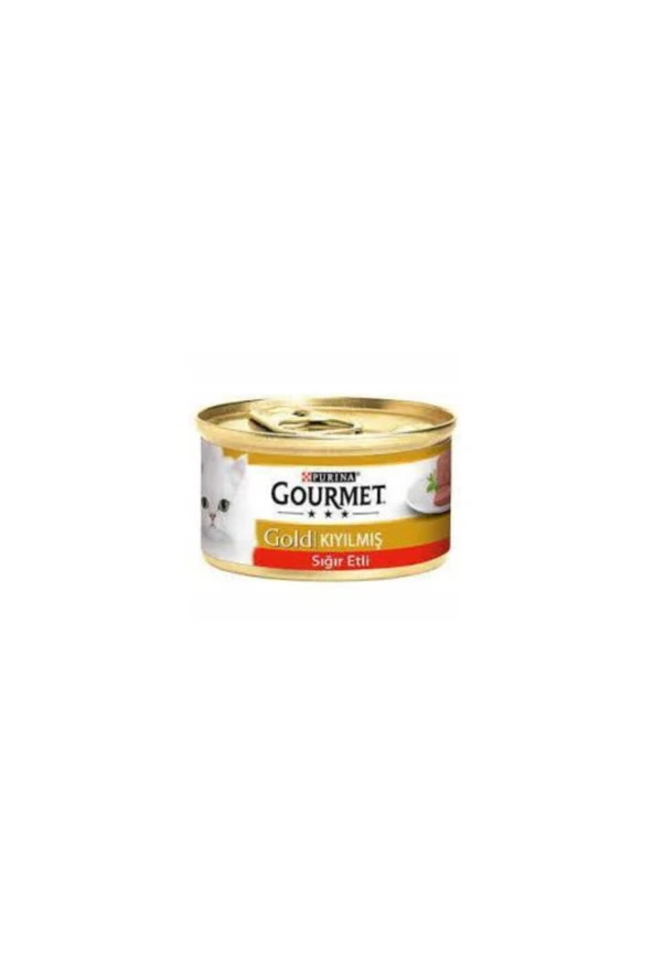Purina Gourmet Gold Kıyılmış Sığır Etli Konserve Yaş Kedi Maması 85 gr 24 Adet