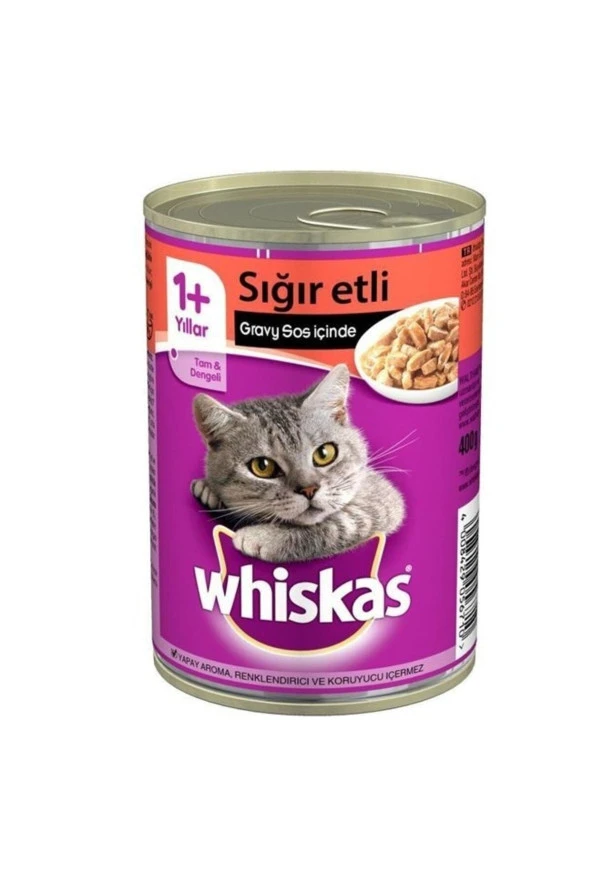 Sığırlı Konserve Kedi Maması 400 Gr X 6 Adet - 2