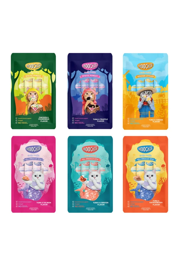 Sıvı Kedi Ödül Maması 6 Paket Mix