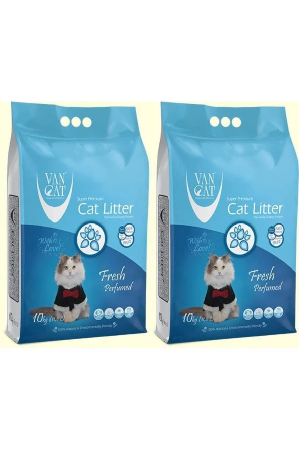 Fresh Kokulu Ince Tane Kedi Kumu 10 Kg X 2 Adet