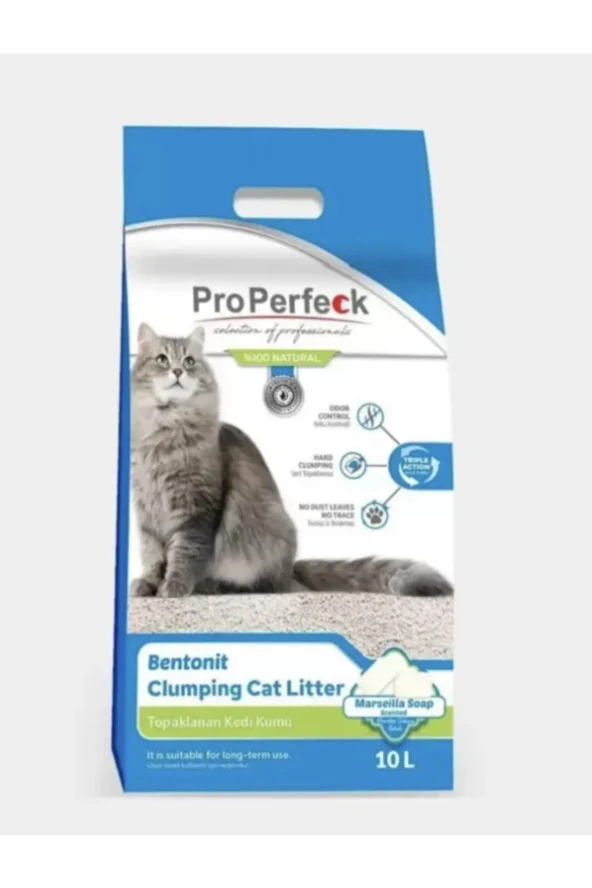 Pro Perfeck Sabunu Kokulu Bentonit Kedi Kumu 10 Lt