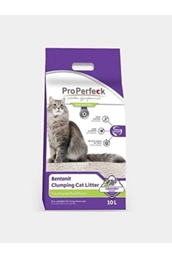 Pro Perfeck Lavanta Kokulu Bentonit Kedi Kumu 10 Lt