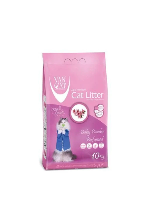 Van Cat 10 Kg Bebek Pudralı Kedi Kumu
