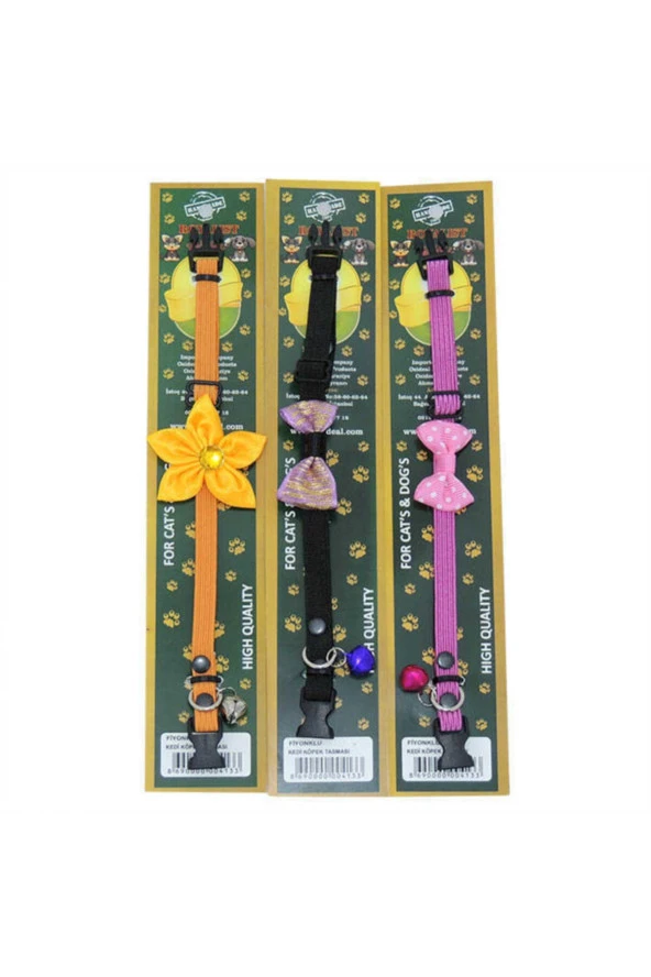 Volmin Petshop Papyon Lastikli Kedi Köpek Tasma - 3