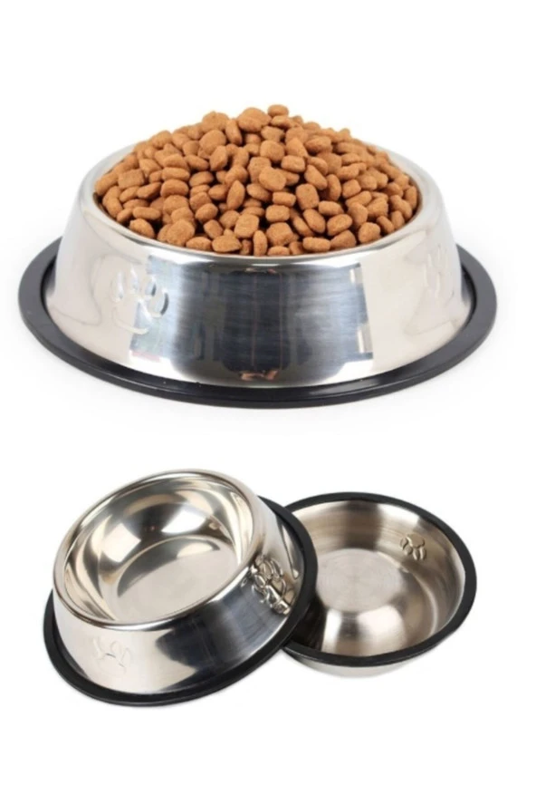 15 Cm Paslanmaz Çelik Mama Kabı 14a - Resim 3