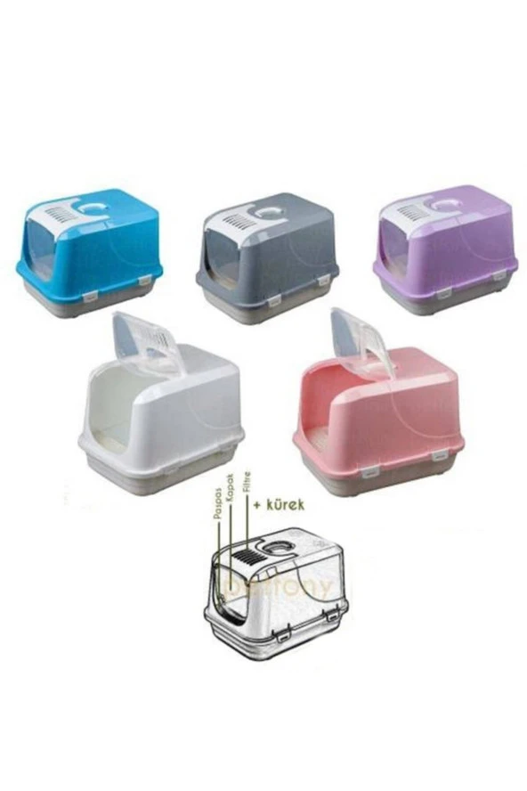 Kapalı Kedi Tuvaleti Xxl Büyük Boy ürün görseli