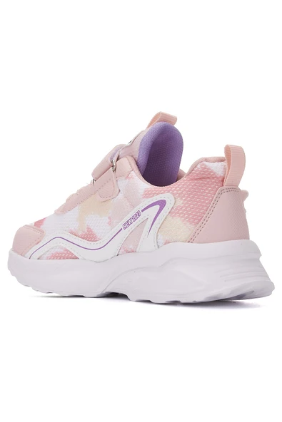 Günlük Kız Çocuk Sneaker Lastik Bağcıklı Hologram Cırtlı Hello Kitty Nefes Alabilen Ayakkabı 2014 - 12