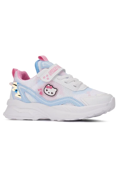 Günlük Kız Çocuk Sneaker Lastik Bağcıklı Hologram Cırtlı Hello Kitty Nefes Alabilen Ayakkabı 2014 - 7