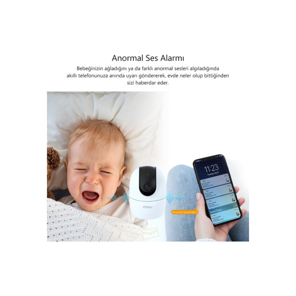 Imou Ranger 2 IPC-A22EP-D 2 MP Full HD Wi-Fi İç Mekan Bebek Güvenlik Kamerası - 5