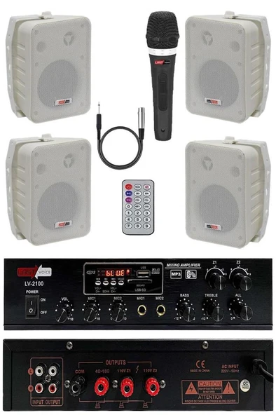 Lastvoice Soft Paket-3 Hoparlör Anfi Mikrofon Mağaza Ses Sistemi ürün görseli