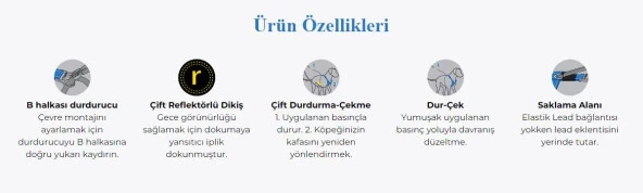 Rogz Utility Stop Pull Tuig L Rood - Resim 3