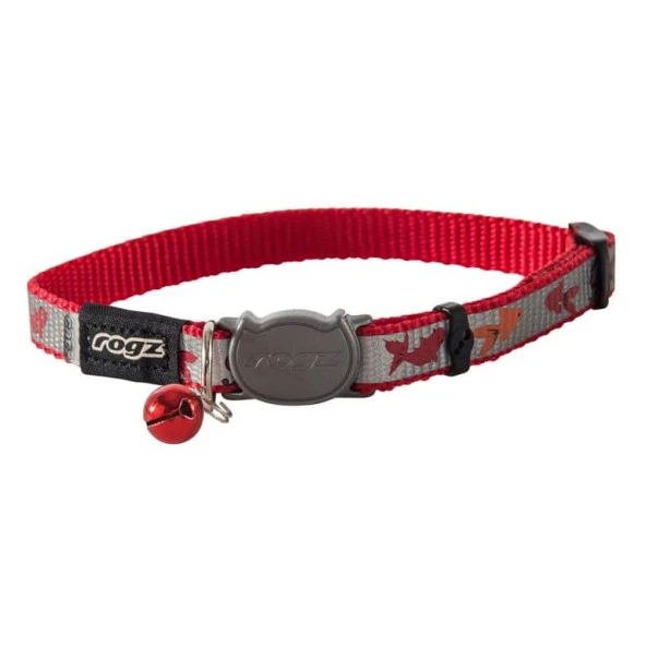 Rogz Catz Reflectocat Halsband S Red Fish-SMALL