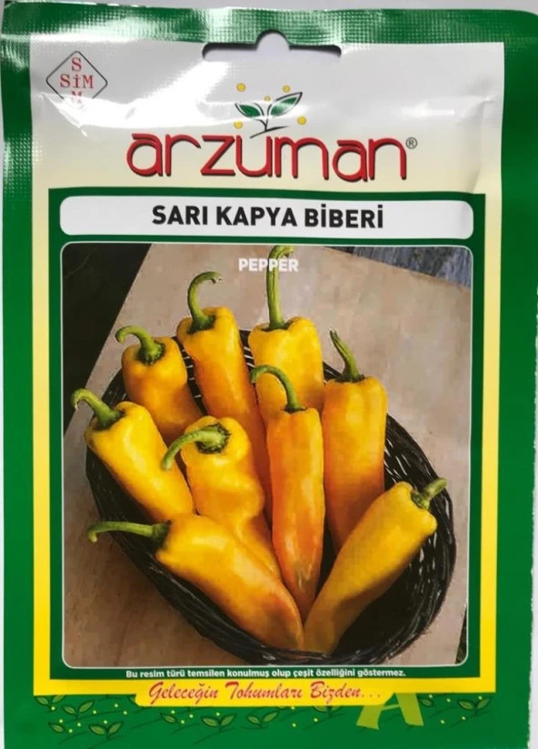 SARI KAPYA BİBERİ TOHUMU 10 GR ORT 1200 ADET TOHUM ürün görseli