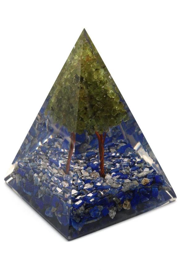 Zebercet - Lapis Lazuli Taşından Orgonit Piramit ürün görseli 1