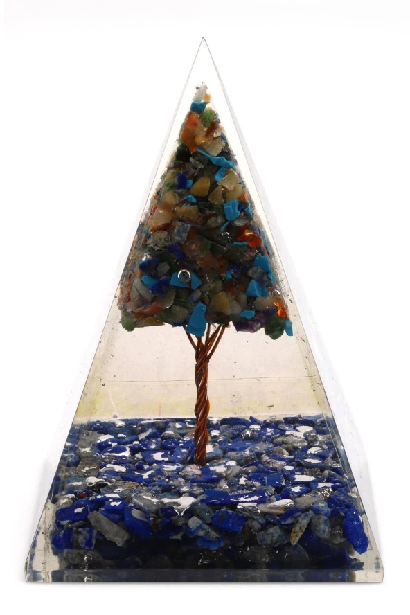 Lapis Lazuli - Çakra Taşından Orgonit Piramit - 2