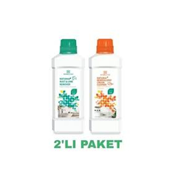 BioBellinda PAS ve KİREÇ TEMİZLEYİCİ & MİNERALLİ KREM TEMİZLEYİCİ ( 750 ml + 700 ml )