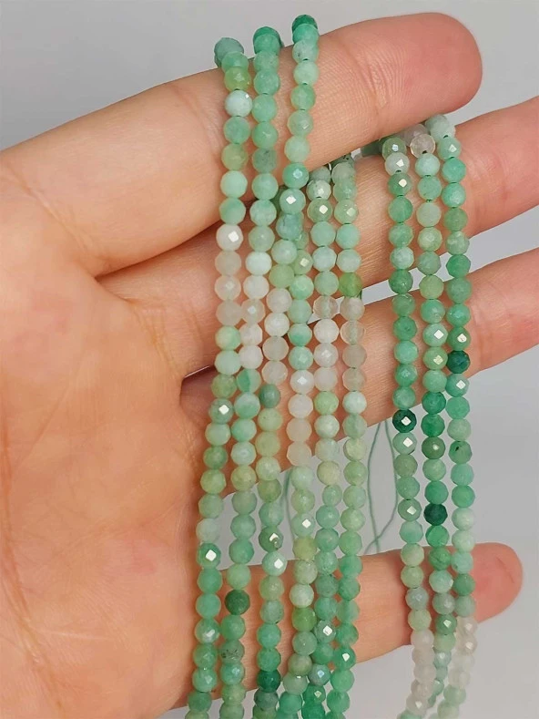 Zümrüt Taşı Faset Kesim 3mm Dizi (45910) ürün görseli