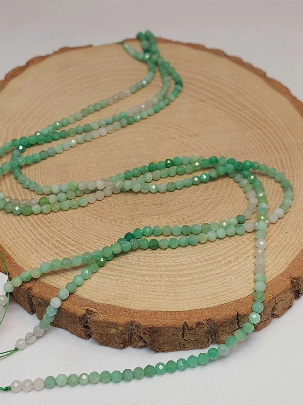 Zümrüt Taşı Faset Kesim 3mm Dizi (45910) - Resim 3