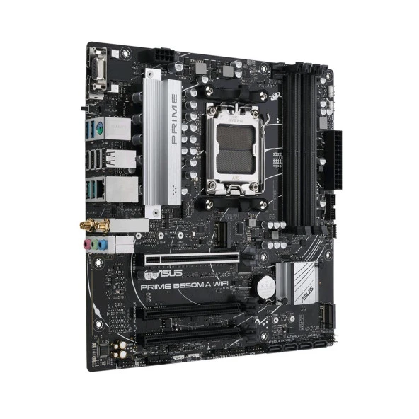 ASUS PRIME B650M-A WIFI II Soket AM5 AMD B650 DDR5 6400 MHz(O.C) mATX Anakart - 7