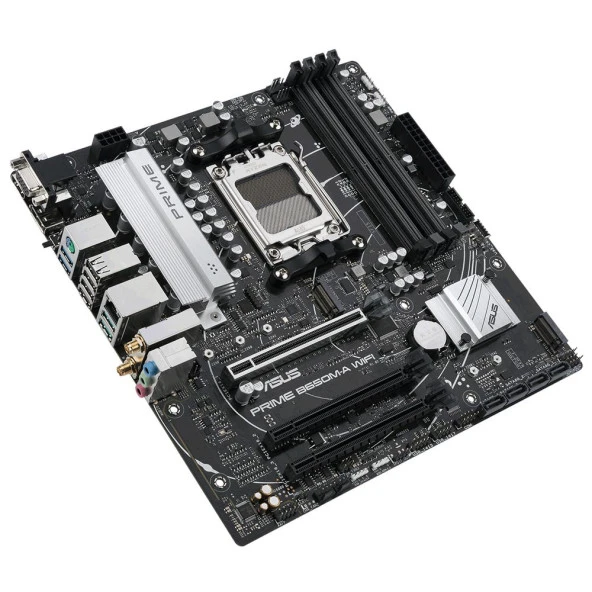 ASUS PRIME B650M-A WIFI II Soket AM5 AMD B650 DDR5 6400 MHz(O.C) mATX Anakart - 10