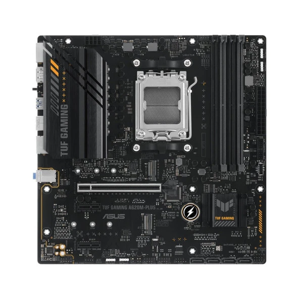 ASUS TUF GAMING A620M-PLUS AMD A620 AM5 DDR5 6400MHz AURA RGB mATX Anakart - 2