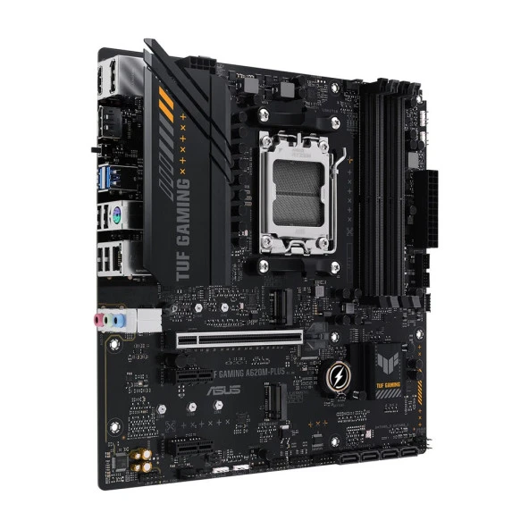 ASUS TUF GAMING A620M-PLUS AMD A620 AM5 DDR5 6400MHz AURA RGB mATX Anakart - 3