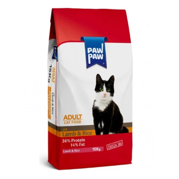 Paw Paw Kuzu Etli Yetişkin Kedi Maması 15 Kg