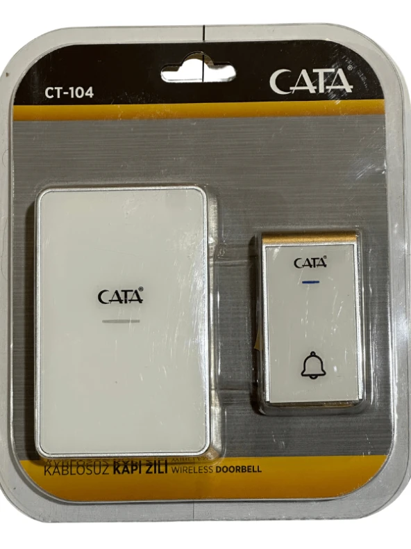Cata CT-104 Kablosuz Kapı Zili (Beyaz)