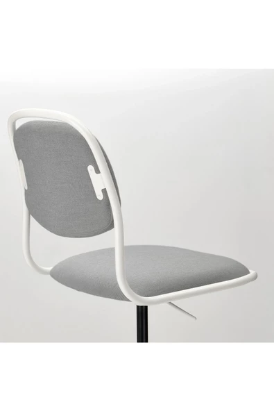 ÖRFJÄLL beyaz-vissle açık gri çalışma sandalyesi - 5