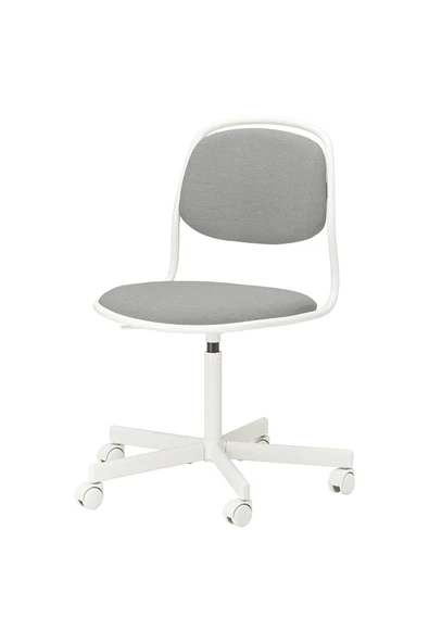 ÖRFJÄLL beyaz-vissle açık gri çalışma sandalyesi - 2
