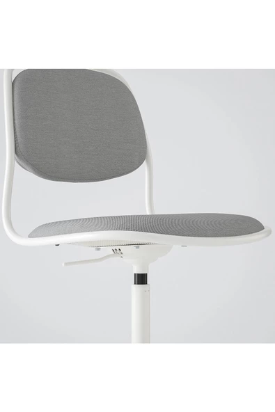 ÖRFJÄLL beyaz-vissle açık gri çalışma sandalyesi - 6