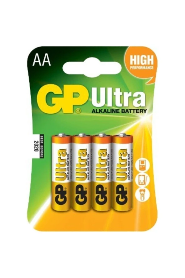 GP Ultra Alkalin 4lü AA Boy Kalem Pil (GP15AU-2U4)