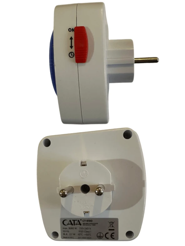 Cata CT-9180 3680W 16 Amper Mekanik Zaman Saati (4 Adet) - 5