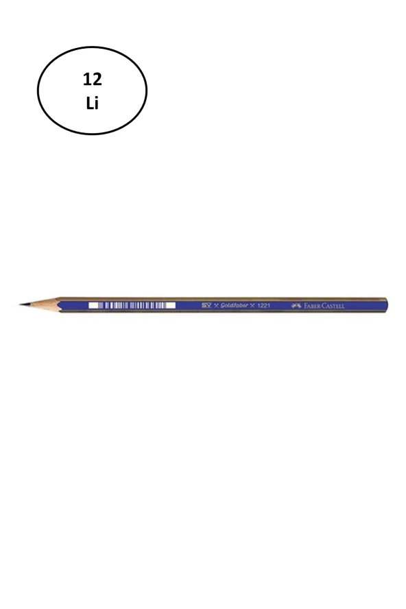 Faber Castell Goldfaber 1221 Dereceli Kurşun Kalem 4H 12'li