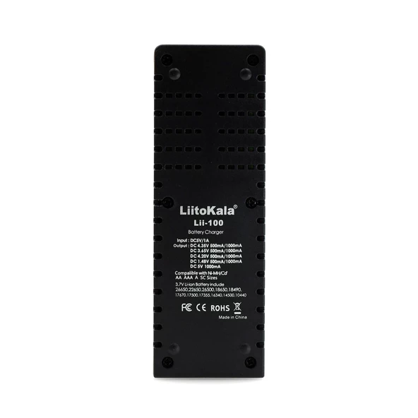 LIITOKALA LII-100 UNİVERSAL AA/AAA/18650/14500/123A AKILLI TEKLİ PİL ŞARJ CİHAZI ALETİ - 3