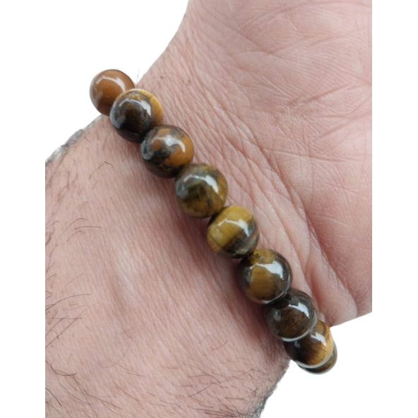 Dogal Taş Kaplangözü Unisex Bileklik - 2