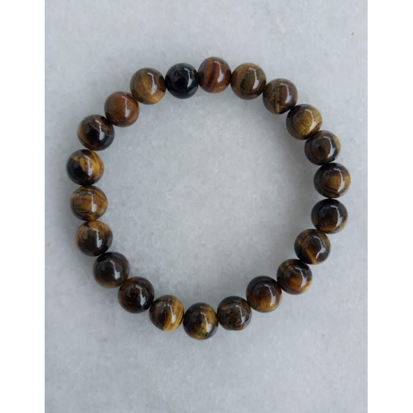 Dogal Taş Kaplangözü Unisex Bileklik - 3