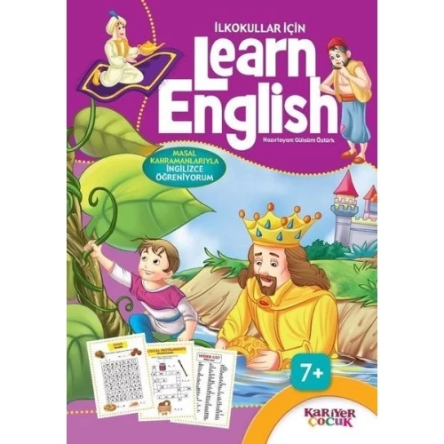 İlkokullar İçin Learn English - Mor