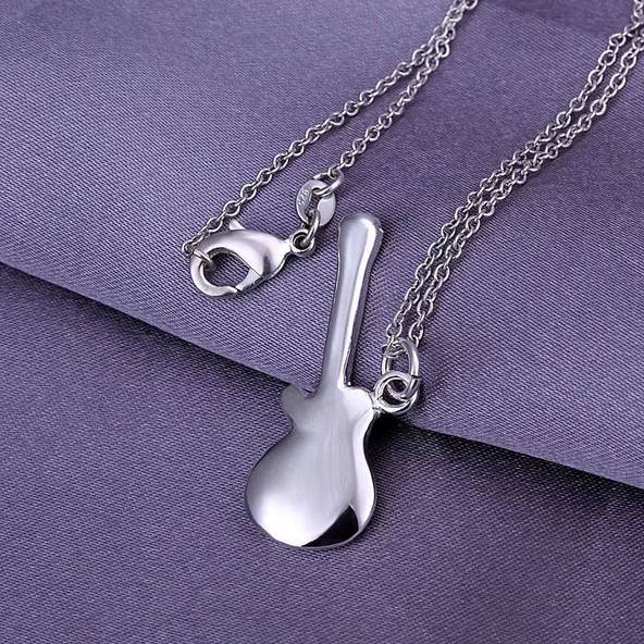 Hediyelik Gitar Kolye Ucu Gümüş GKU - 3