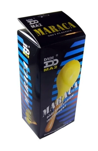 Marakas Plastik Ahşap Saplı Dadi - MA2YL - Resim 2