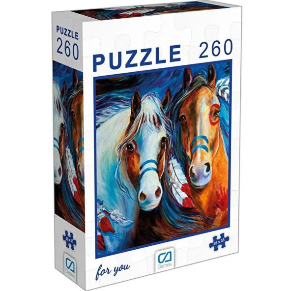 Ca Puzzle 260 Parça Atlar 6003