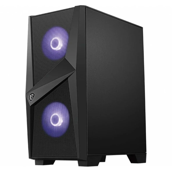 MSI MAG FORGE 100M Temperli Camlı 120mm RGB Fanlı Mid Tower Gaming Kasa - 2